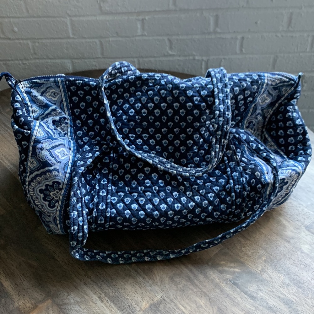 Vera Bradley Nantucket Navy Large Soft Duffle Bag